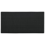 HKH Mesa de Bar com Prateleiras em Vime Pe - Preto