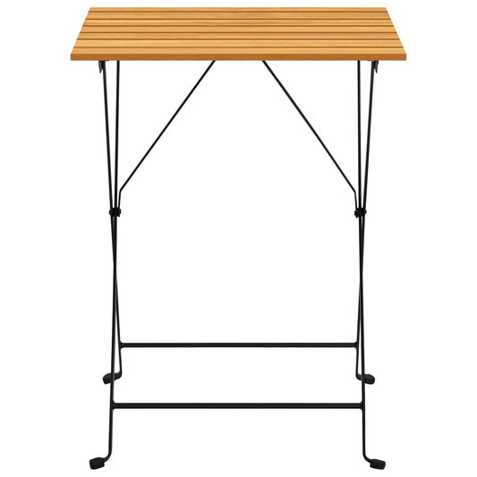 HKH Mesa de Bistrô 55x54x71 Cm Madeira de Acácia Maciça - Marrom