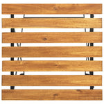 HKH Mesa de Bistrô 55x54x71 Cm Madeira de Acácia Maciça - Marrom