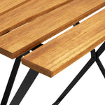 HKH Mesa de Bistrô 55x54x71 Cm Madeira de Acácia Maciça - Marrom