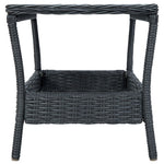 HKH Mesa de Jardim em Vime Pe 45x45x46,5 Cm -escuro - Cinzento