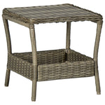 HKH Mesa de Jardim em Vime Pe 45x45x46,5 Cm Castanho - Marrom