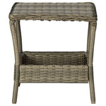 HKH Mesa de Jardim em Vime Pe 45x45x46,5 Cm Castanho - Marrom
