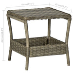 HKH Mesa de Jardim em Vime Pe 45x45x46,5 Cm Castanho - Marrom