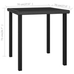 HKH Mesa de Jantar Jardim Vime Pe - Preto