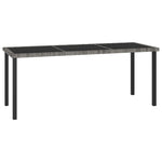 HKH Mesa de Jantar para Jardim Vime Pe - Cinzento