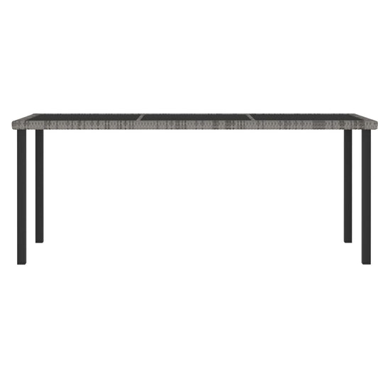 HKH Mesa de Jantar para Jardim Vime Pe - Cinzento