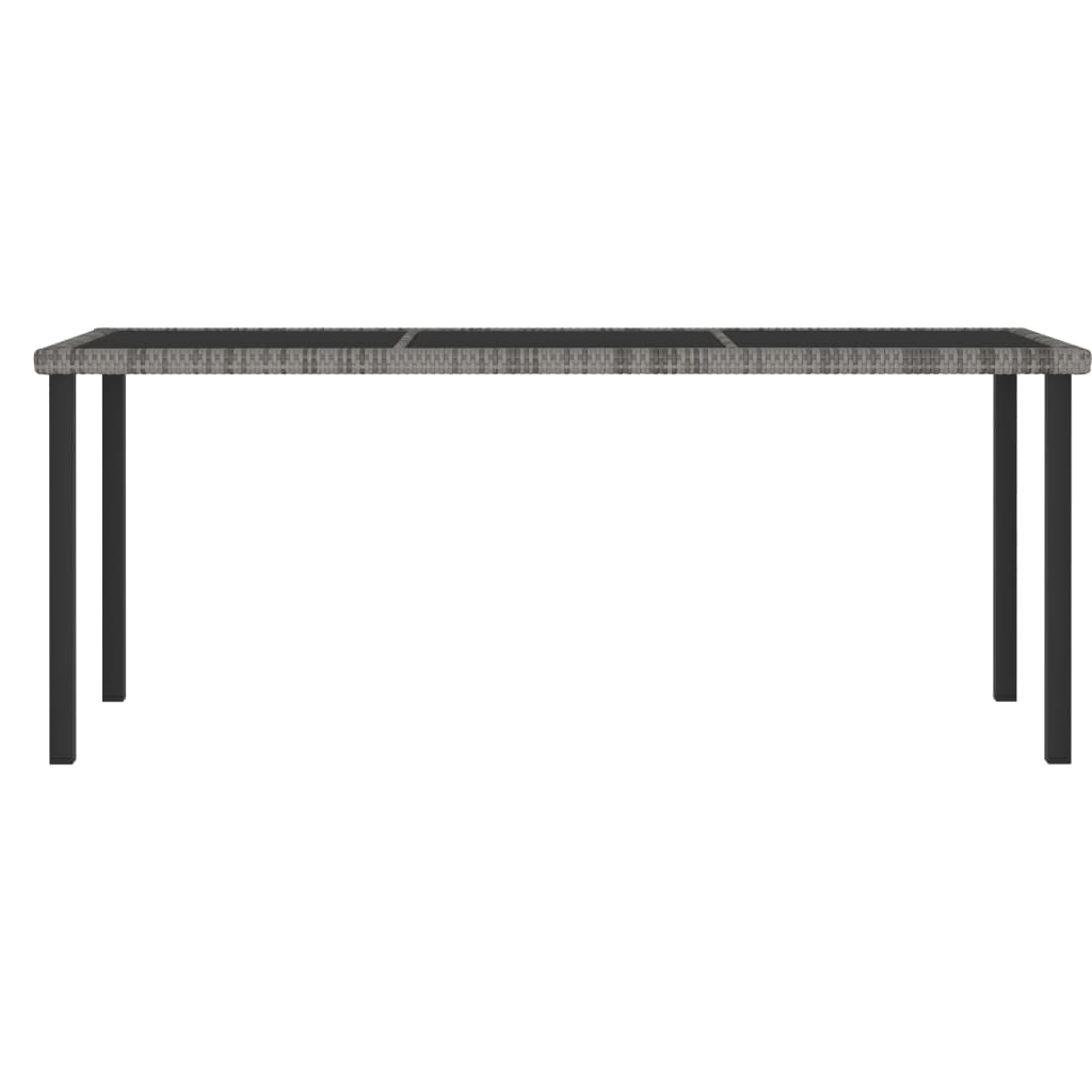 HKH Mesa de Jantar para Jardim Vime Pe - Cinzento