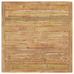 HKH 4 Pcs Conj. Lounge Jardim em Bambu C/ Almofadões Cinza-escuro - Cinzento