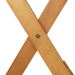 HKH 3 Pcs Conjunto Jantar Dobrável P/ Jardim Madeira Acácia Maciça - Marrom