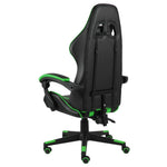 HKH Cadeira Estilo Corrida em Couro Artificial - Preto e verde