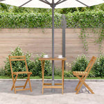 HKH Mesa de Jardim Dobrável 60x60x75 Cm Madeira de Acácia Maciça - Marrom