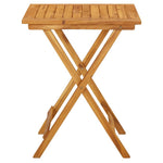 HKH Mesa de Jardim Dobrável 60x60x75 Cm Madeira de Acácia Maciça - Marrom