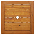 HKH Mesa de Jardim Dobrável 60x60x75 Cm Madeira de Acácia Maciça - Marrom