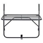 HKH Mesa para Varanda 60x40 Cm Aço - Preto