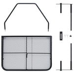 HKH Mesa para Varanda 60x40 Cm Aço - Preto