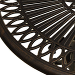 HKH Mesa de Jardim 62x62x65 Cm Alumínio Fundido Bronze - Marrom