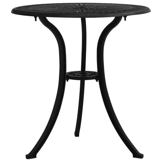 HKH Mesa de Jardim 62x62x65 Cm Alumínio Fundido - Preto