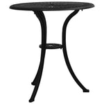 HKH Mesa de Jardim 62x62x65 Cm Alumínio Fundido - Preto