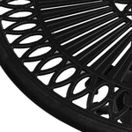 HKH Mesa de Jardim 62x62x65 Cm Alumínio Fundido - Preto