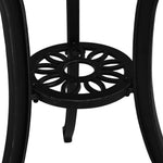 HKH Mesa de Jardim 62x62x65 Cm Alumínio Fundido - Preto