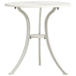 HKH Mesa de Jardim 62x62x65 Cm Alumínio Fundido - Branco