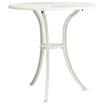 HKH Mesa de Jardim 62x62x65 Cm Alumínio Fundido - Branco