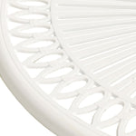 HKH Mesa de Jardim 62x62x65 Cm Alumínio Fundido - Branco