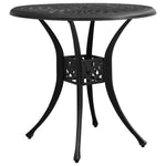 HKH Mesa de Jardim Alumínio Fundido - Preto