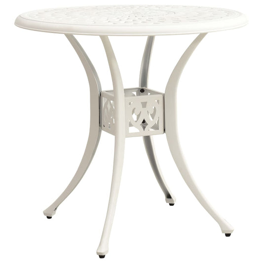 HKH Mesa de Jardim Alumínio Fundido - Branco