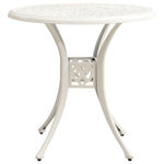HKH Mesa de Jardim Alumínio Fundido - Branco