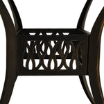 HKH Mesa de Jardim Alumínio Fundido Bronze - Marrom