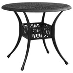HKH Mesa de Jardim Alumínio Fundido - Preto