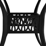 HKH Mesa de Jardim Alumínio Fundido - Preto