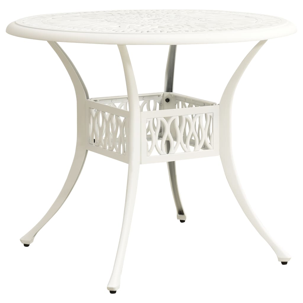 HKH Mesa de Jardim Alumínio Fundido - Branco