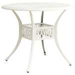 HKH Mesa de Jardim Alumínio Fundido - Branco