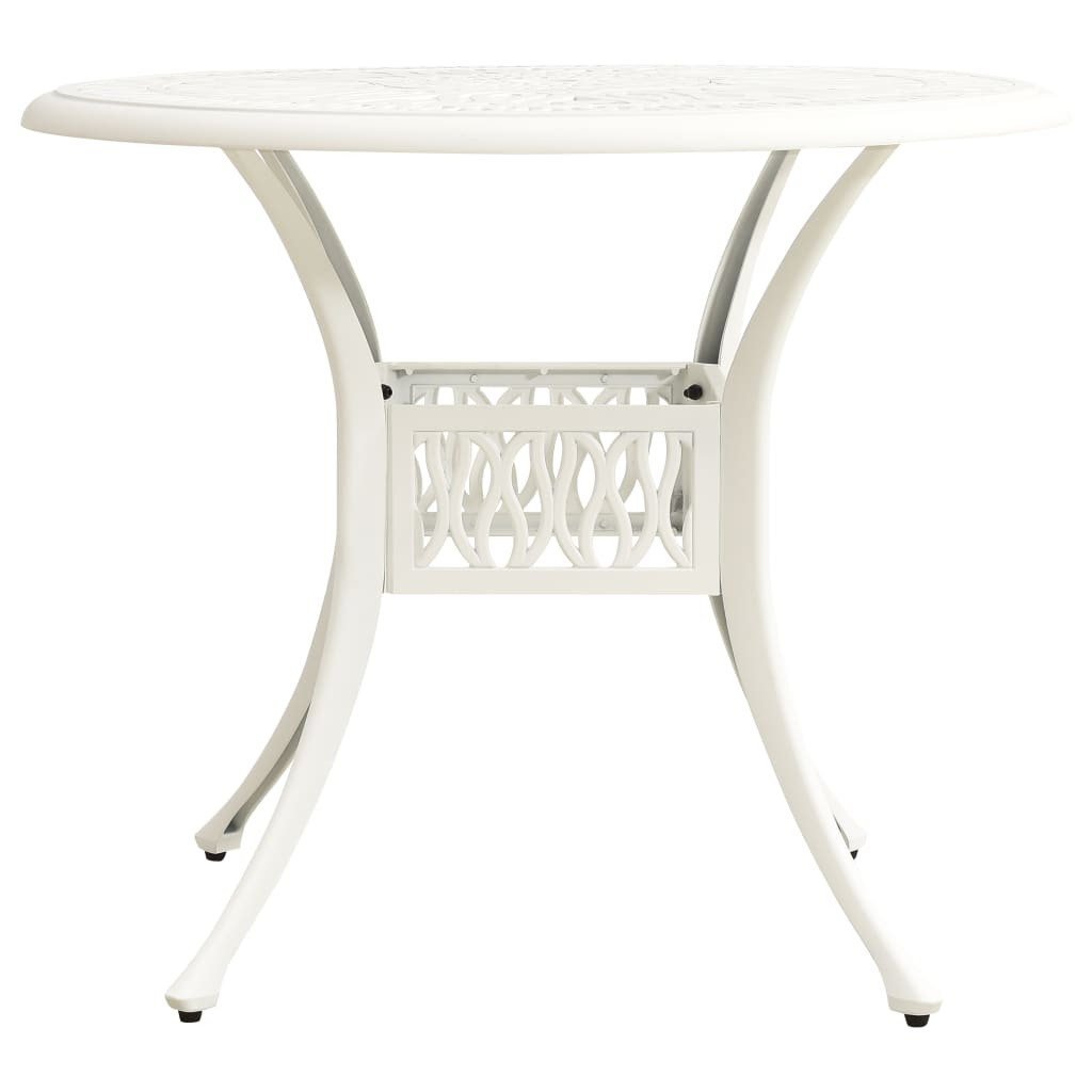 HKH Mesa de Jardim Alumínio Fundido - Branco