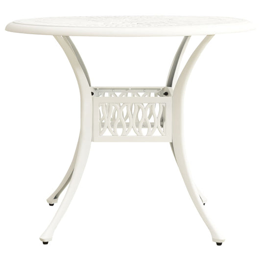 HKH Mesa de Jardim Alumínio Fundido - Branco