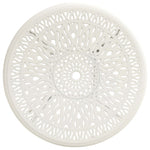 HKH Mesa de Jardim Alumínio Fundido - Branco