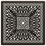 HKH Mesa de Jardim 90x90x73 Cm Alumínio Fundido Bronze - Marrom