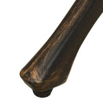 HKH Mesa de Jardim 90x90x73 Cm Alumínio Fundido Bronze - Marrom
