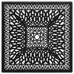 HKH Mesa de Jardim 90x90x73 Cm Alumínio Fundido - Preto