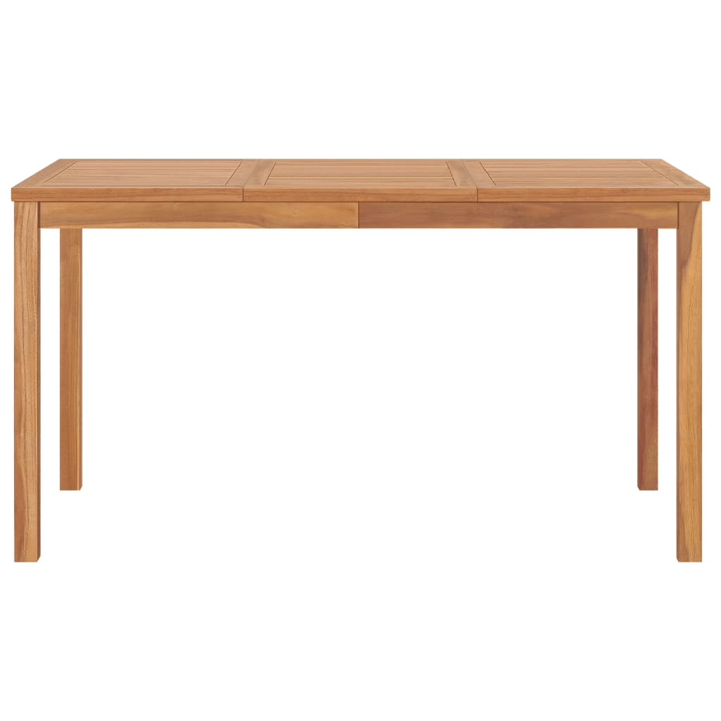 HKH Mesa de Jantar P/ Jardim 140x80x77 Madeira de Teca Maciça - Marrom