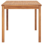 HKH Mesa de Jantar P/ Jardim 140x80x77 Madeira de Teca Maciça - Marrom