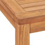 HKH Mesa de Jantar P/ Jardim 140x80x77 Madeira de Teca Maciça - Marrom