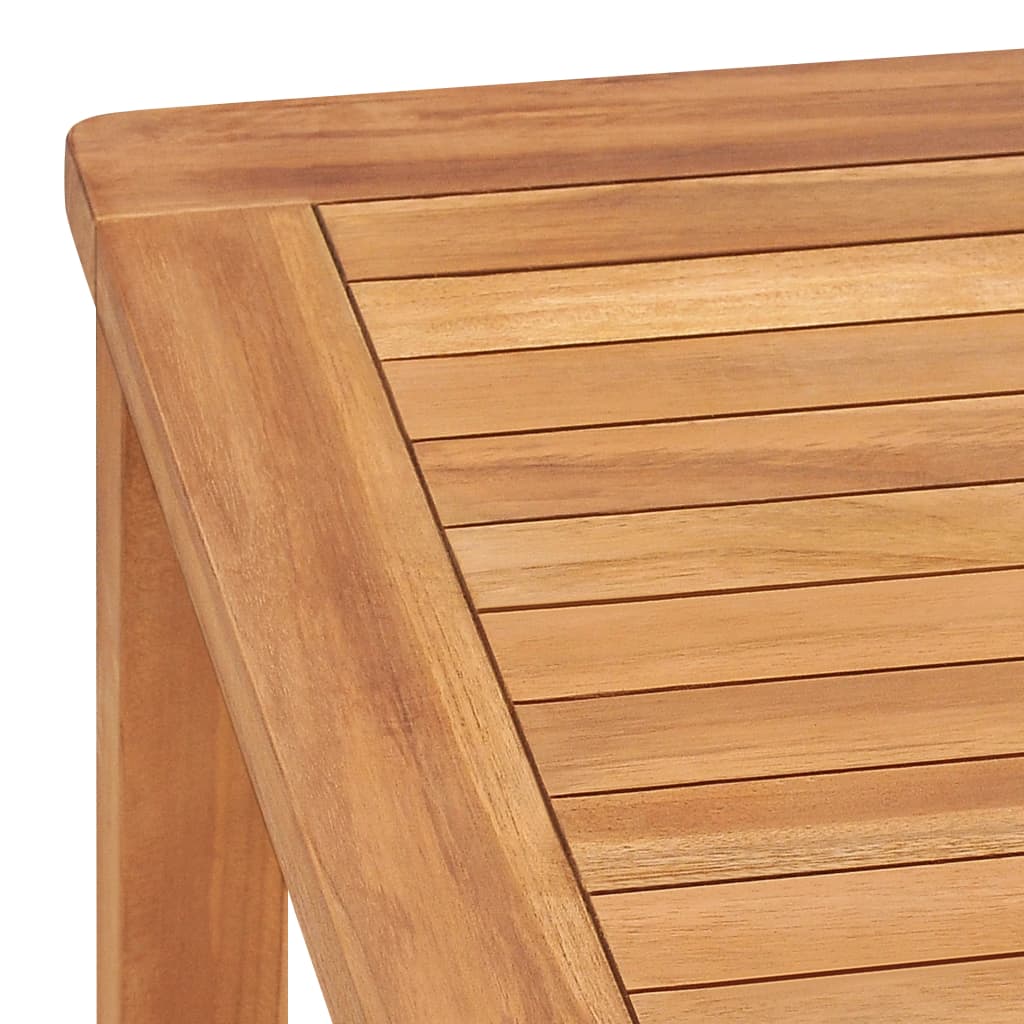 HKH Mesa de Jantar P/ Jardim 140x80x77 Madeira de Teca Maciça - Marrom