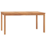HKH Mesa de Jantar P/ Jardim 160x80x77 Madeira de Teca Maciça - Marrom