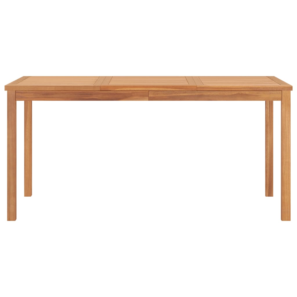 HKH Mesa de Comedor para Jardín 160x80x77 Madera de Teca Maciza - Marrón