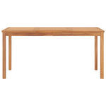 HKH Mesa de Jantar P/ Jardim 160x80x77 Madeira de Teca Maciça - Marrom