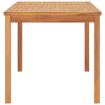 HKH Mesa de Jantar P/ Jardim 160x80x77 Madeira de Teca Maciça - Marrom